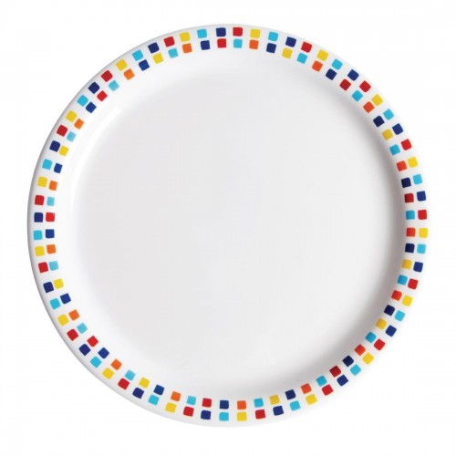 Carlisle Spanish Tile Dinner Plates 230mm