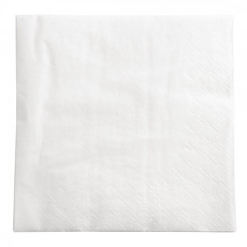 Fasana Cocktail Napkins White 250mm - CK881