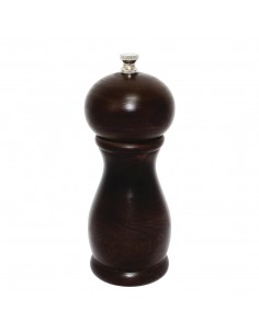 Dark Wood Salt and Pepper Mill 6in