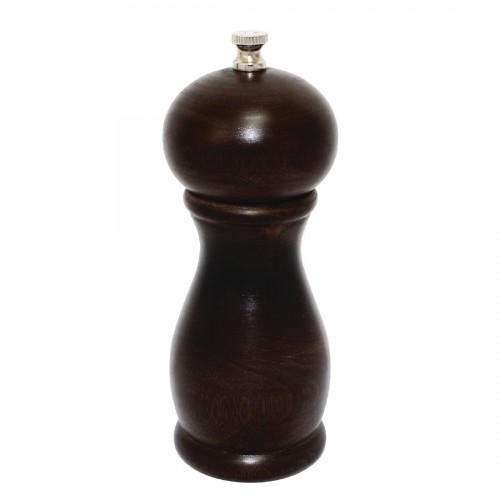 Dark Wood Salt and Pepper Mill 6in
