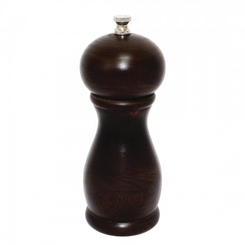 Dark Wood Salt and Pepper Mill 6in