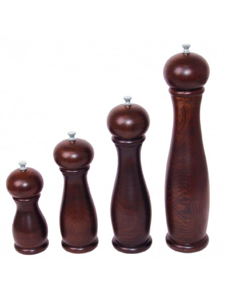 Dark Wood Salt and Pepper Mill 6in
