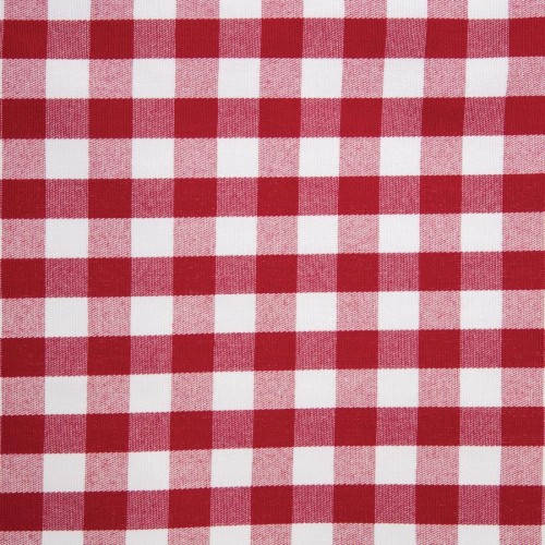 Gingham Polyester Napkins Red Check