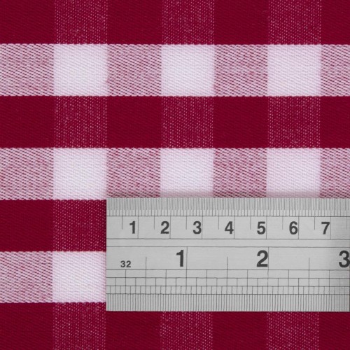 Gingham Polyester Napkins Red Check