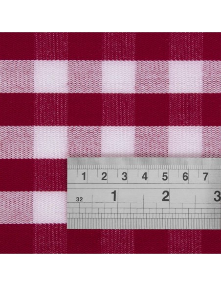 Gingham Polyester Napkins Red Check