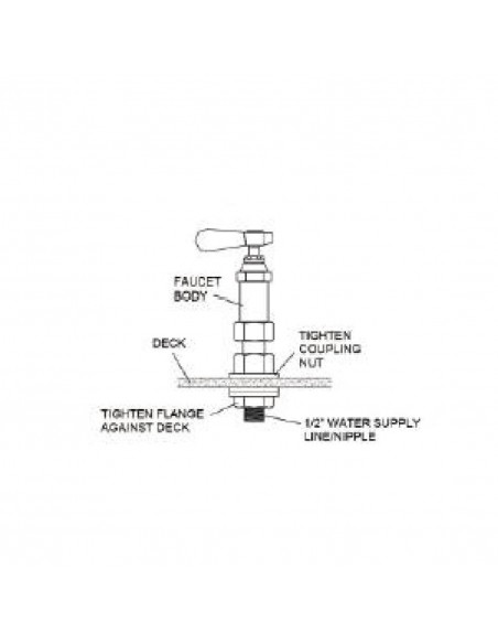 Vogue Pedestal Pre Rinse Spray