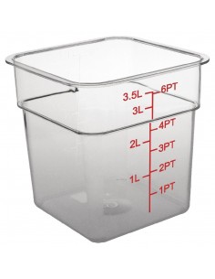 Polycarbonate Square Storage Container 3.5Ltr