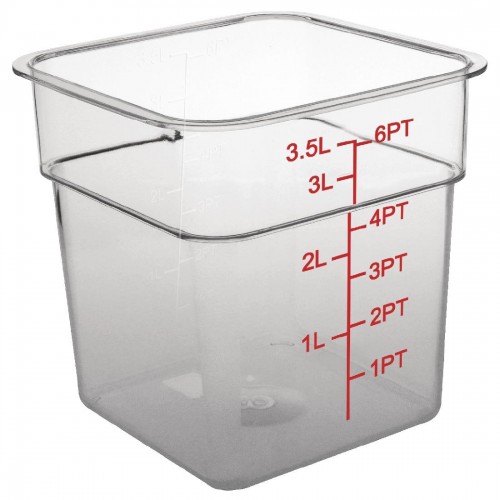 Polycarbonate Square Storage Container 3.5Ltr