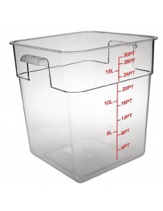 Polycarbonate Square Storage Container 15Ltr