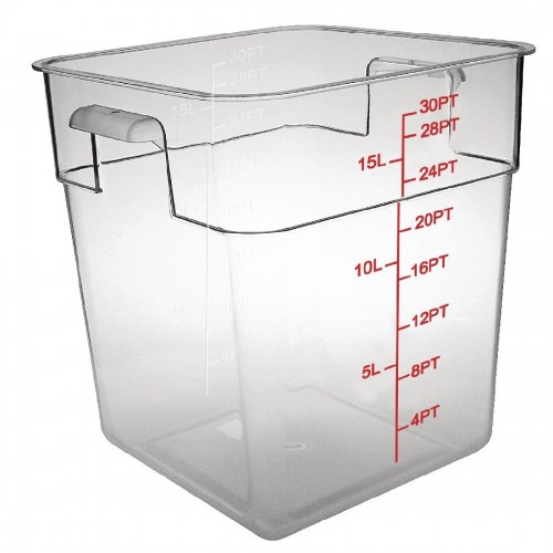 Polycarbonate Square Storage Container 15Ltr