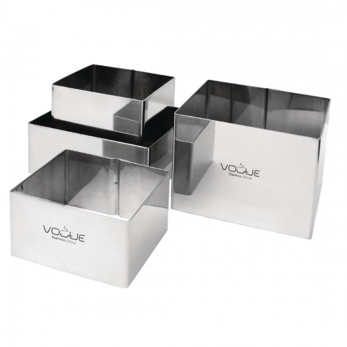 Vogue Square Mousse Rings 8x8cm Extra Deep