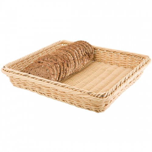 Polypropylene Natural Rattan Basket 1/2 GN