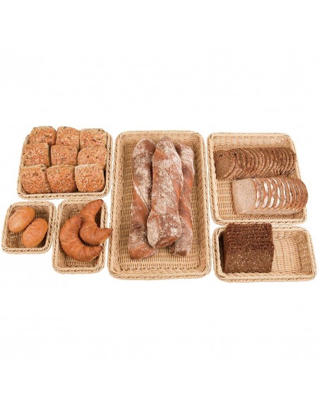 Polypropylene Natural Rattan Basket 1/3 GN