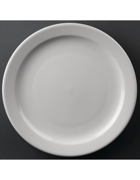 Athena Hotelware Narrow Rimmed Plates 258mm