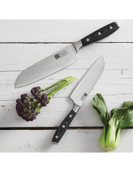 Tsuki Japanese Santoku Knife 18cm