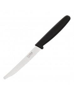 Hygiplas Serrated Tomato Knife Black 10cm