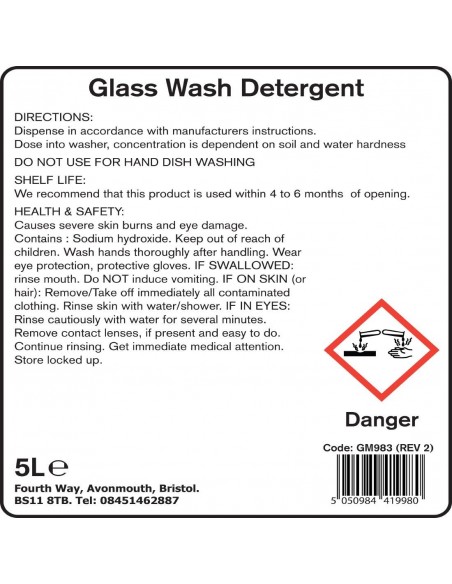 Jantex CF978 Machine Glass Wash