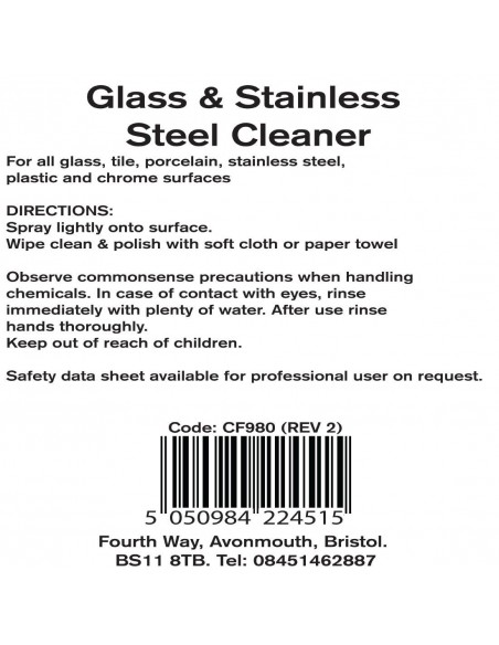 Jantex CF980 Glass &amp Stainless Steel Cleaner