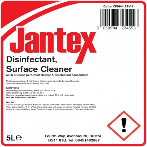 Jantex Disinfectant 5Ltr