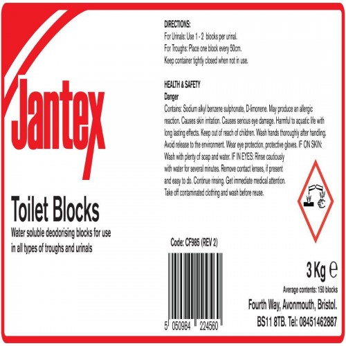 Jantex Toilet Blocks 3kg