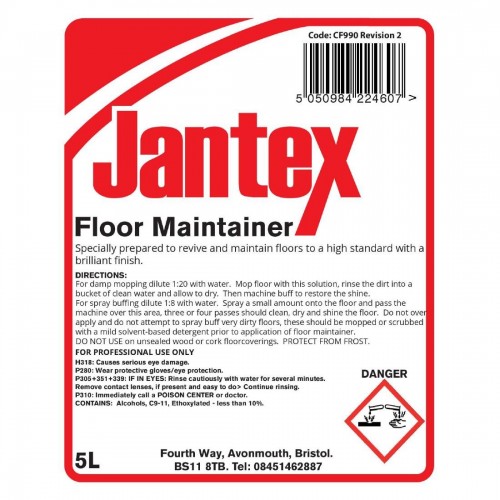 Jantex Floor Maintainer 5Ltr