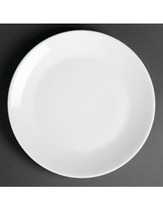 Royal Porcelain Classic White Narrow Rim Plates 240mm