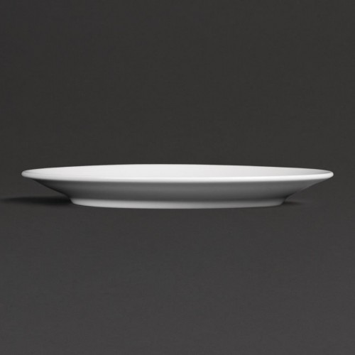 Royal Porcelain Classic White Narrow Rim Plates 240mm