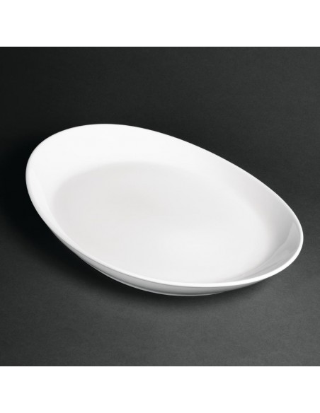 Royal Porcelain Classic White Oval Plates 340mm