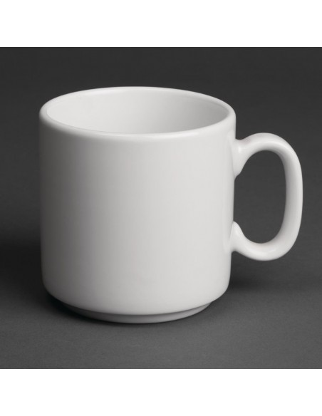 Royal Porcelain Classic White China Mugs 330ml