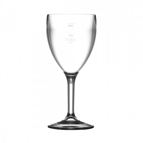 Polycarbonate Wine Glasses 310ml CE Marked at 175ml and 250ml