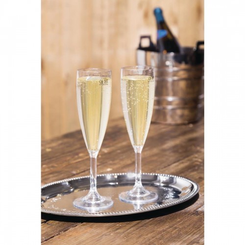 Polycarbonate Champagne Flutes 200ml CE Marked at 175ml