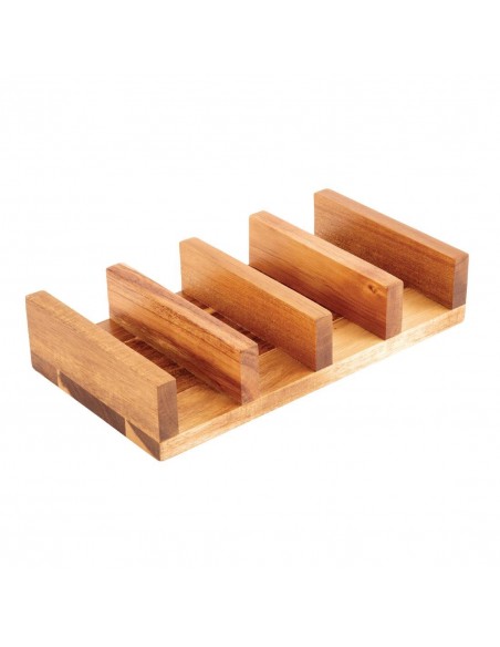 Olympia acacia wood Taco Stand