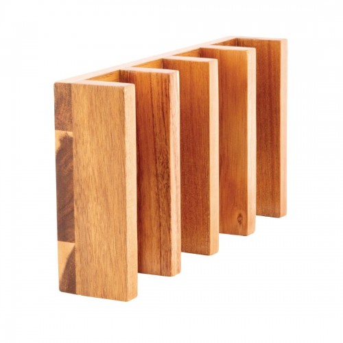 Olympia acacia wood Taco Stand