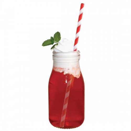 Olympia Glass Milk Bottle 200ml