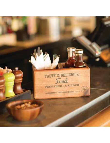 T&G Food Glorious Food Table Tidy with Chalkboard