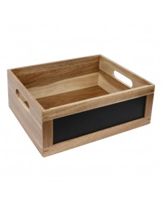 Olympia Bread Crate with Chalkboard 1/2 GN