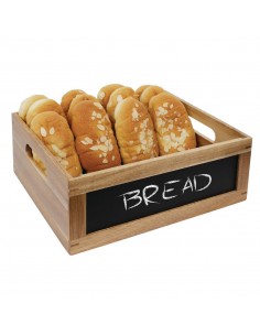 Olympia Bread Crate with Chalkboard 1/2 GN 2