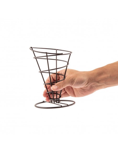 Olympia Wire Chip Cone Black