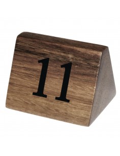 Wooden Table Number Signs Nos 11-20