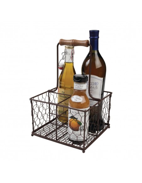 T&G Provence Wire Condiment Holder Brown