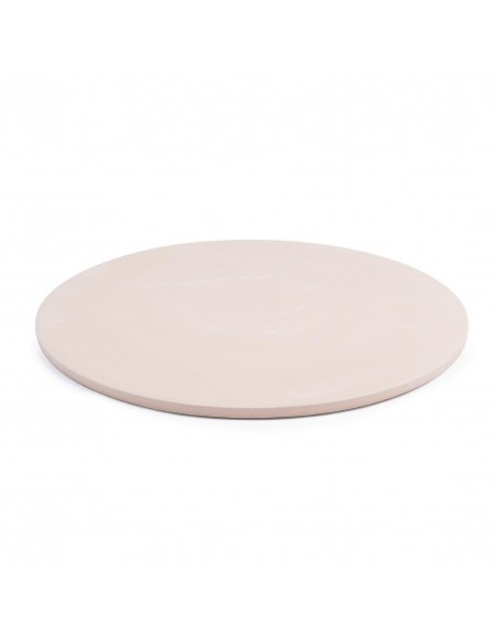 Round Pizza Stone with Metal Serving Rack