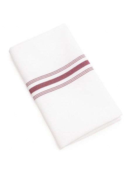 Bistro Table Napkins Burgundy Stripe