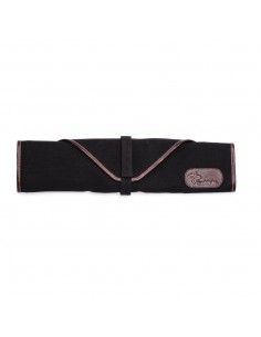 Boldric Canvas Knife Bag Black 6 Slots