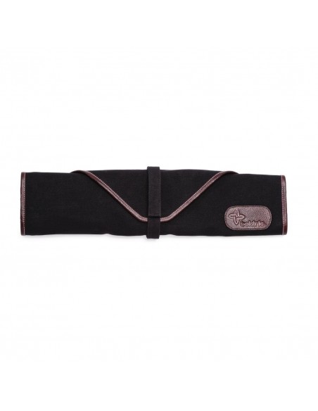 Boldric Canvas Knife Bag Black 6 Slots