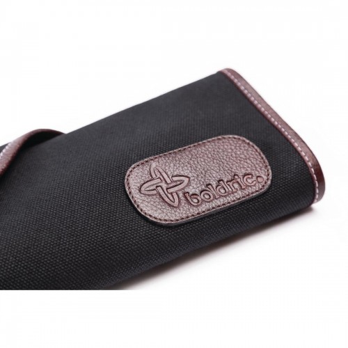 Boldric Canvas Knife Bag Black 6 Slots