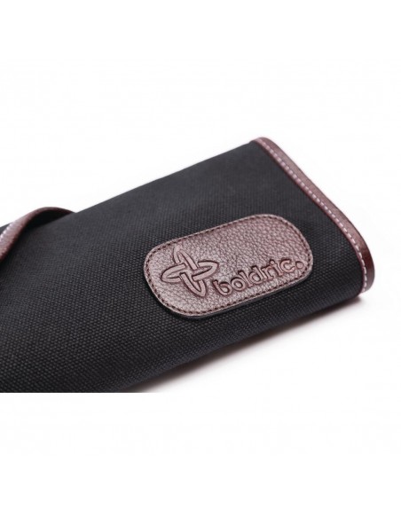 Boldric Canvas Knife Bag Black 6 Slots