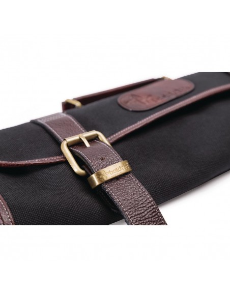 Boldric Canvas Knife Bag Black 9 Slots