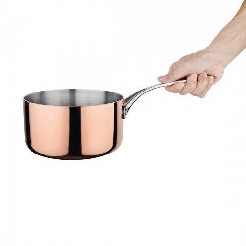 Vogue Tri Wall Copper Saucepan 180mm