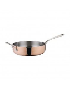 Vogue Tri Wall Copper Saute Pan 240mm 2