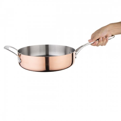 Vogue Tri Wall Copper Saute Pan 240mm